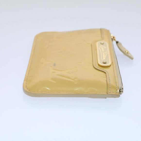 LOUIS VUITTON Vernis Pochette Cle NM Coin Purse Beige M91763 LV Auth bs8720 - Picture 4 of 16